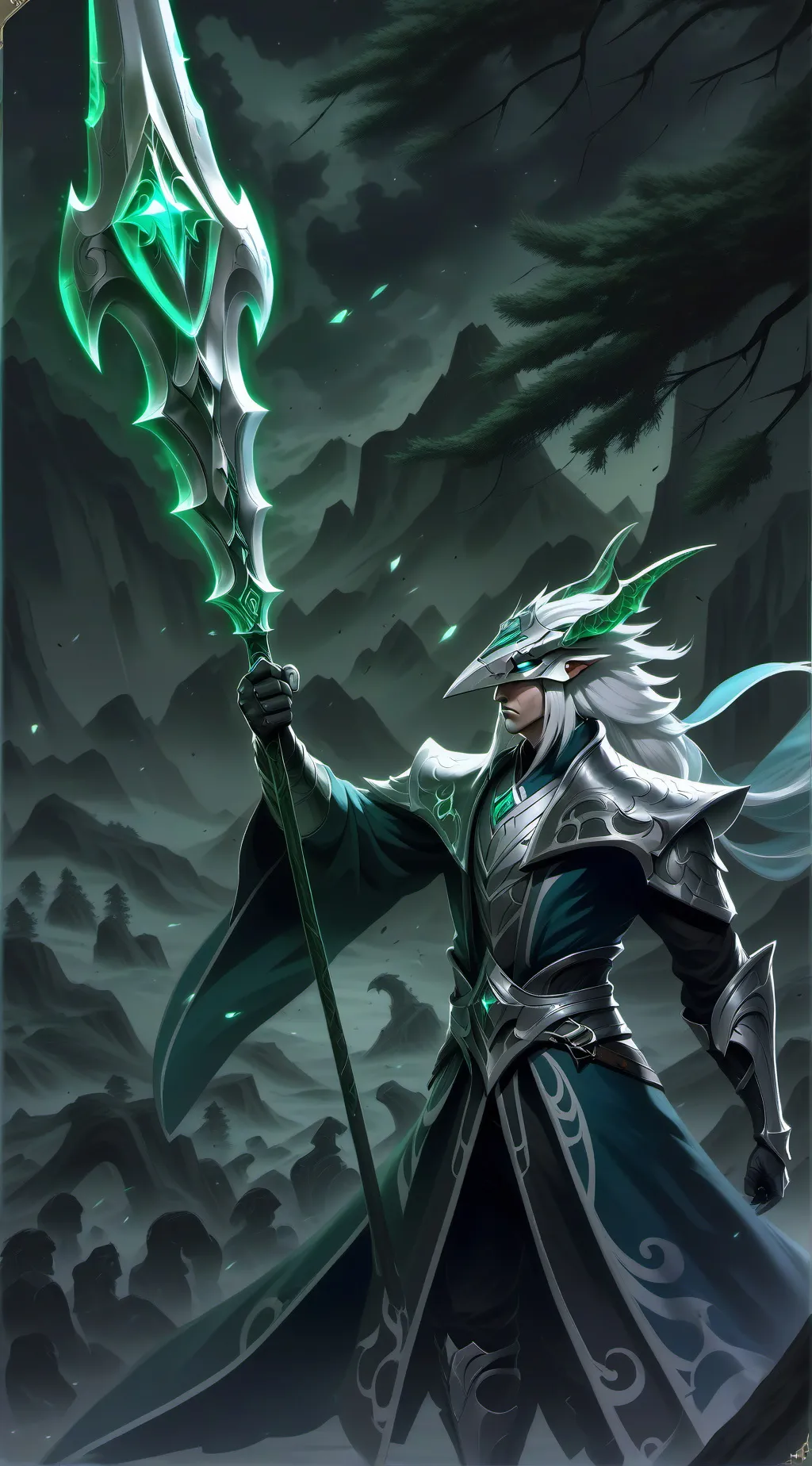ai character: snake god background