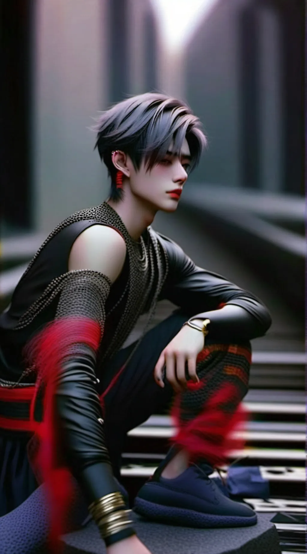 ai character: lence background