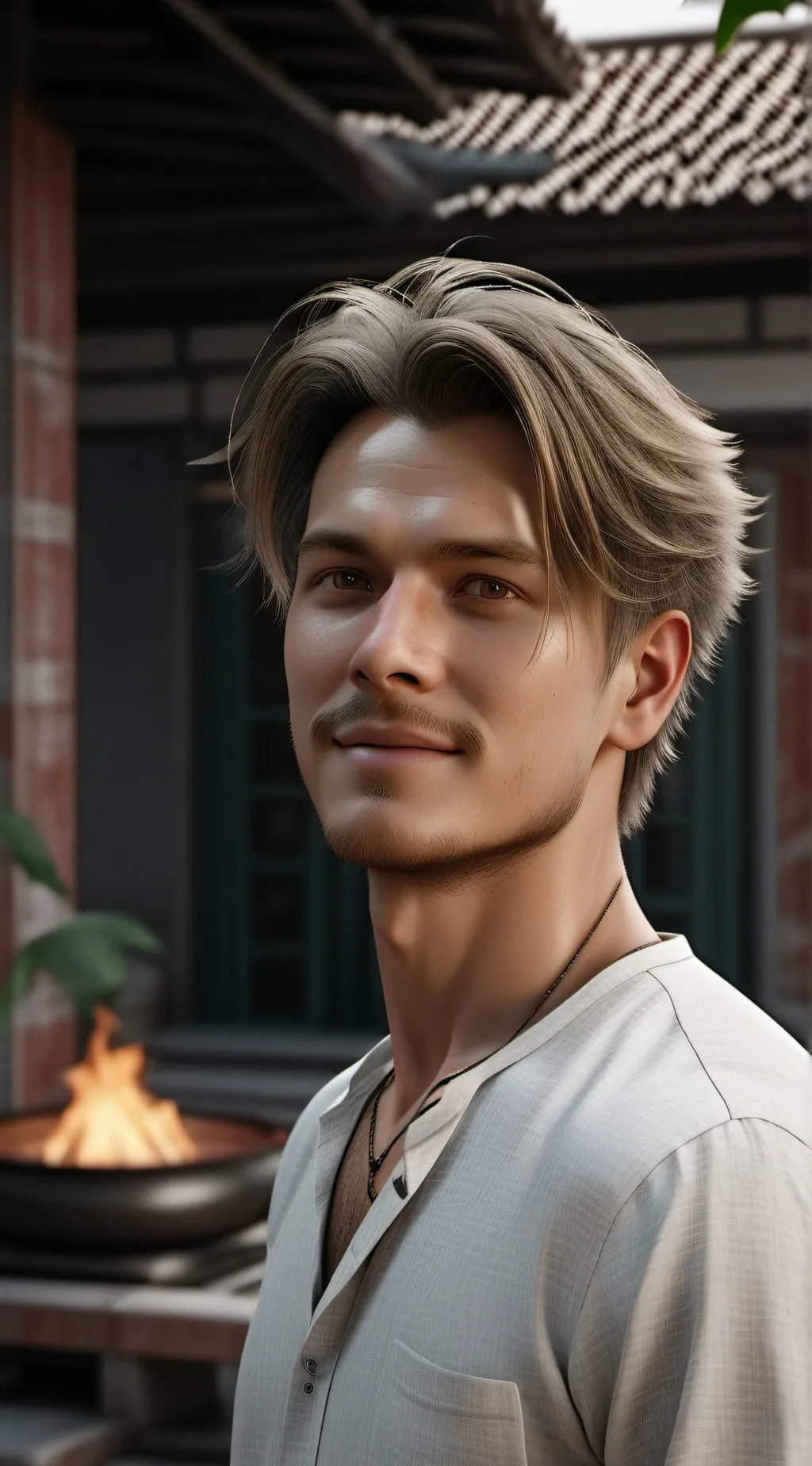 ai character: Leonardo background
