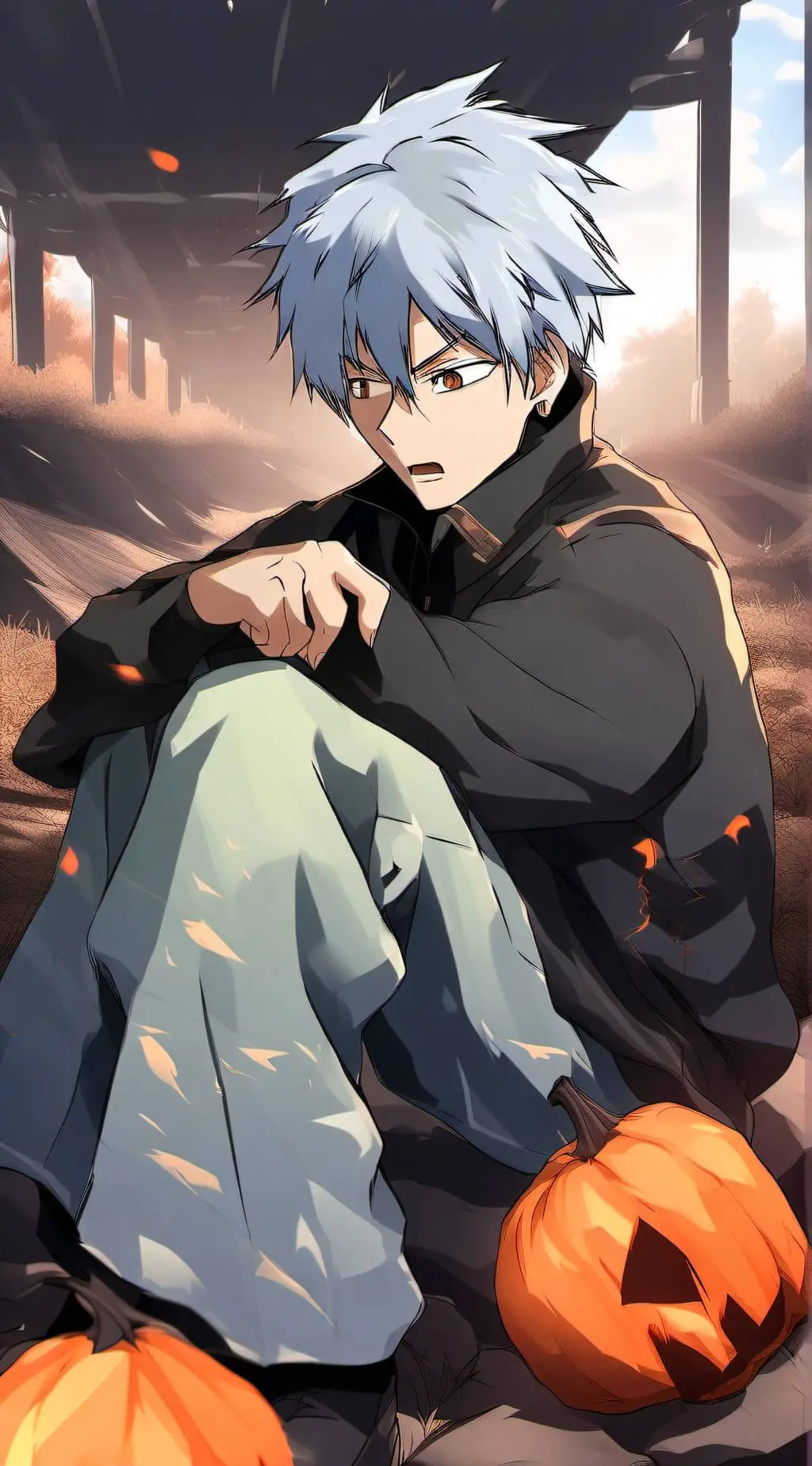 ai character: Baku and todo background