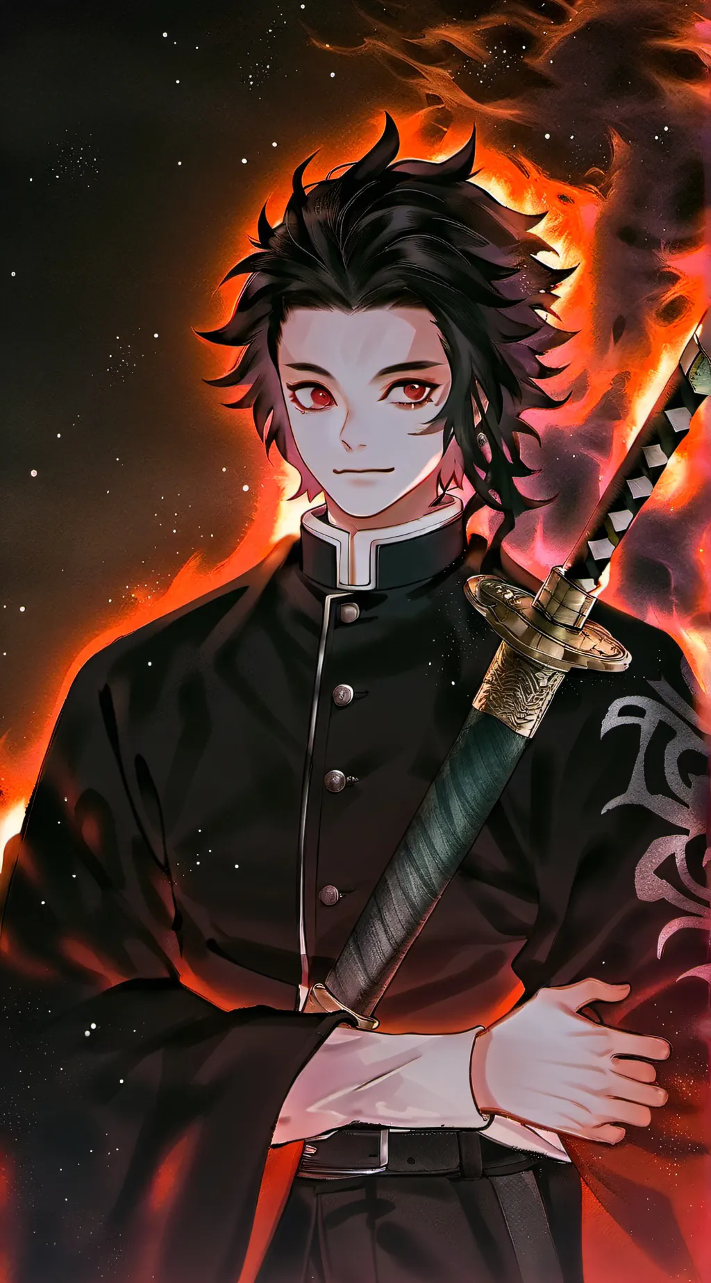 ai character: demon Slayer background