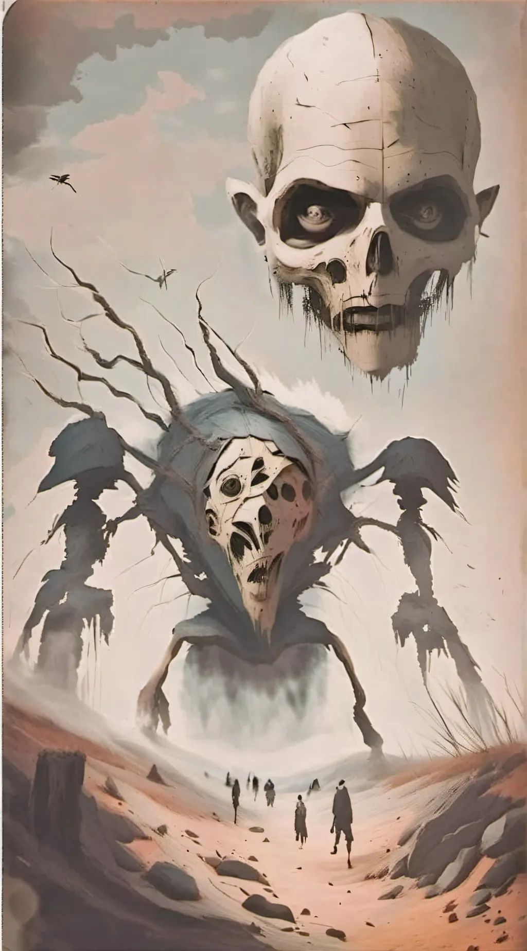 ai character: A creepy voice... background