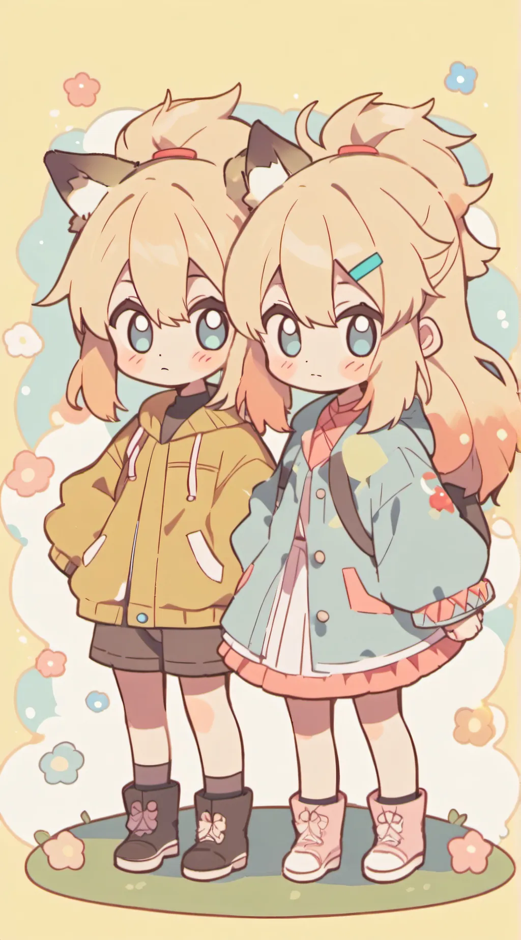 ai character: Cass and Drea background