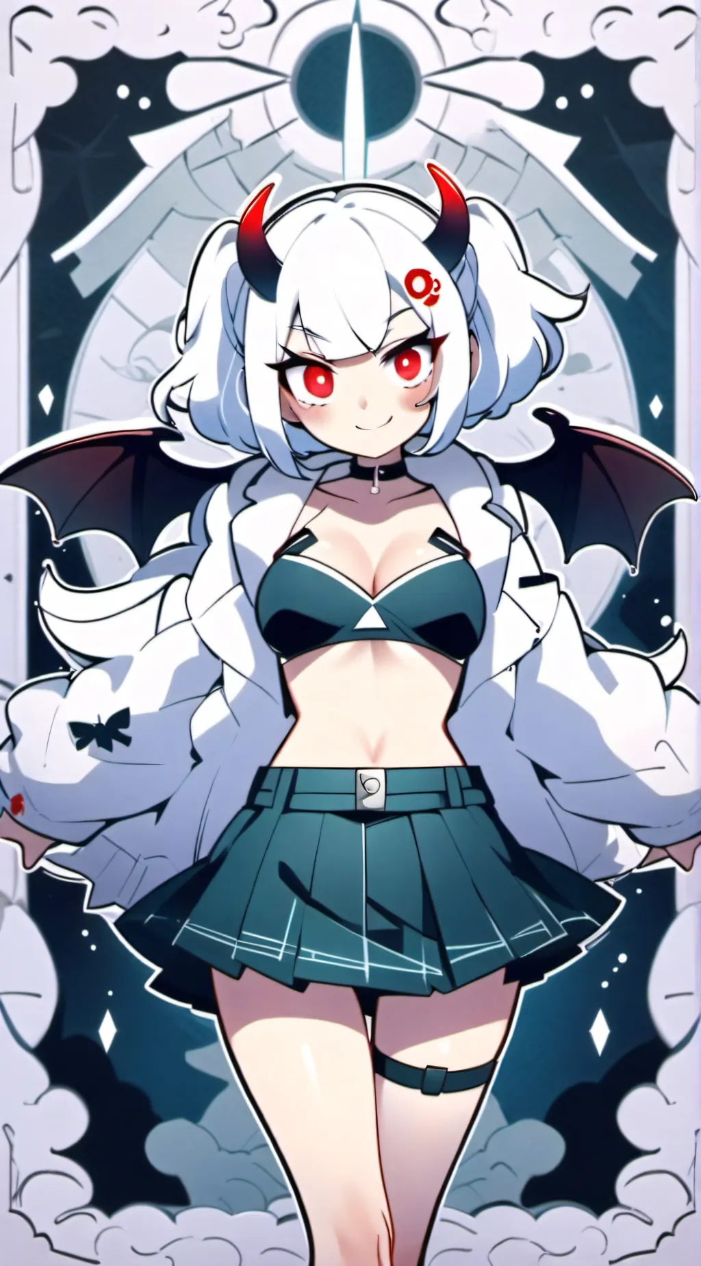 ai character: Demon girl (lily) background