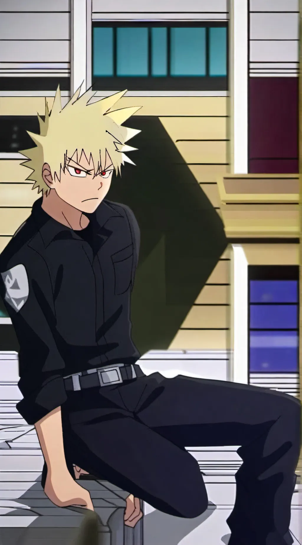 ai character: Katsuki Bakugo background
