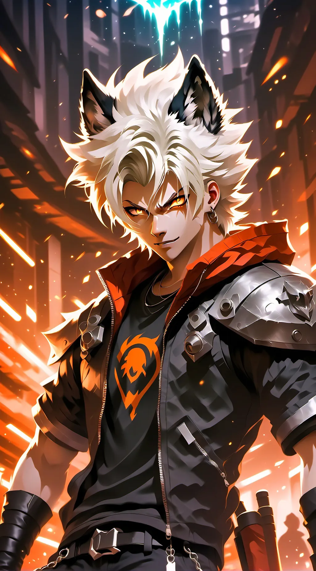 ai character: wolf bakugo background