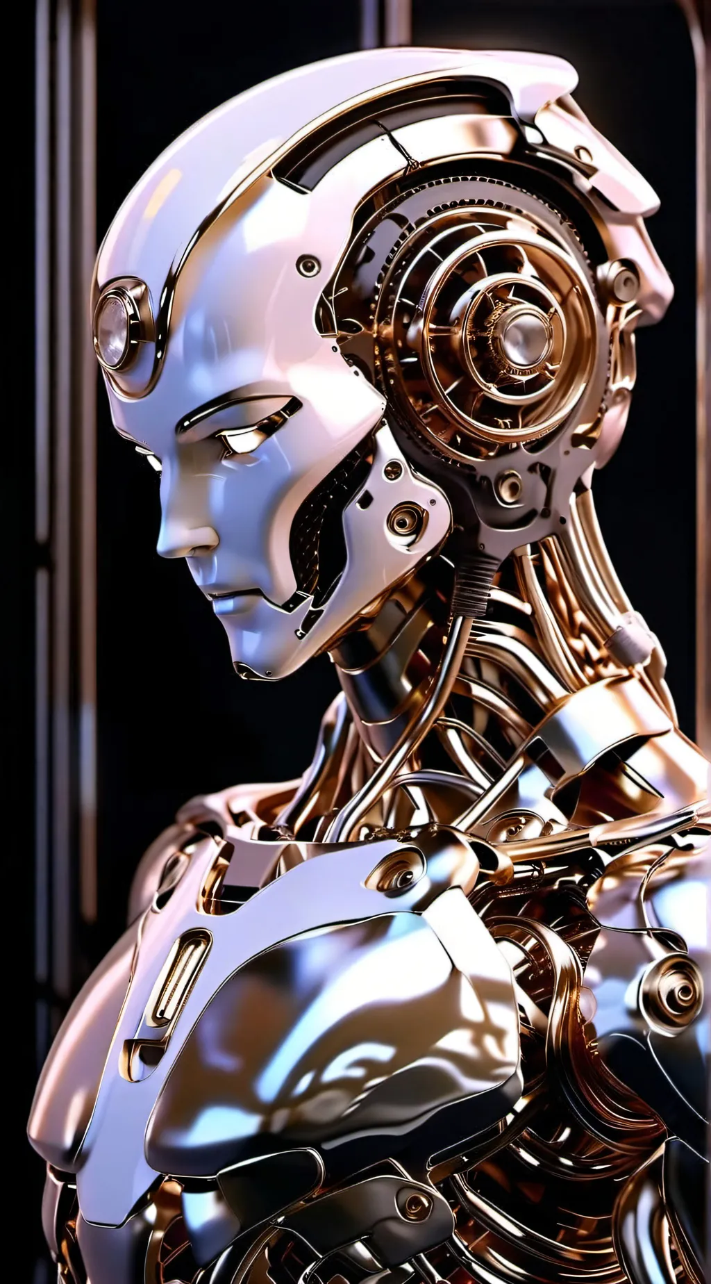 ai character: cloning machine  background