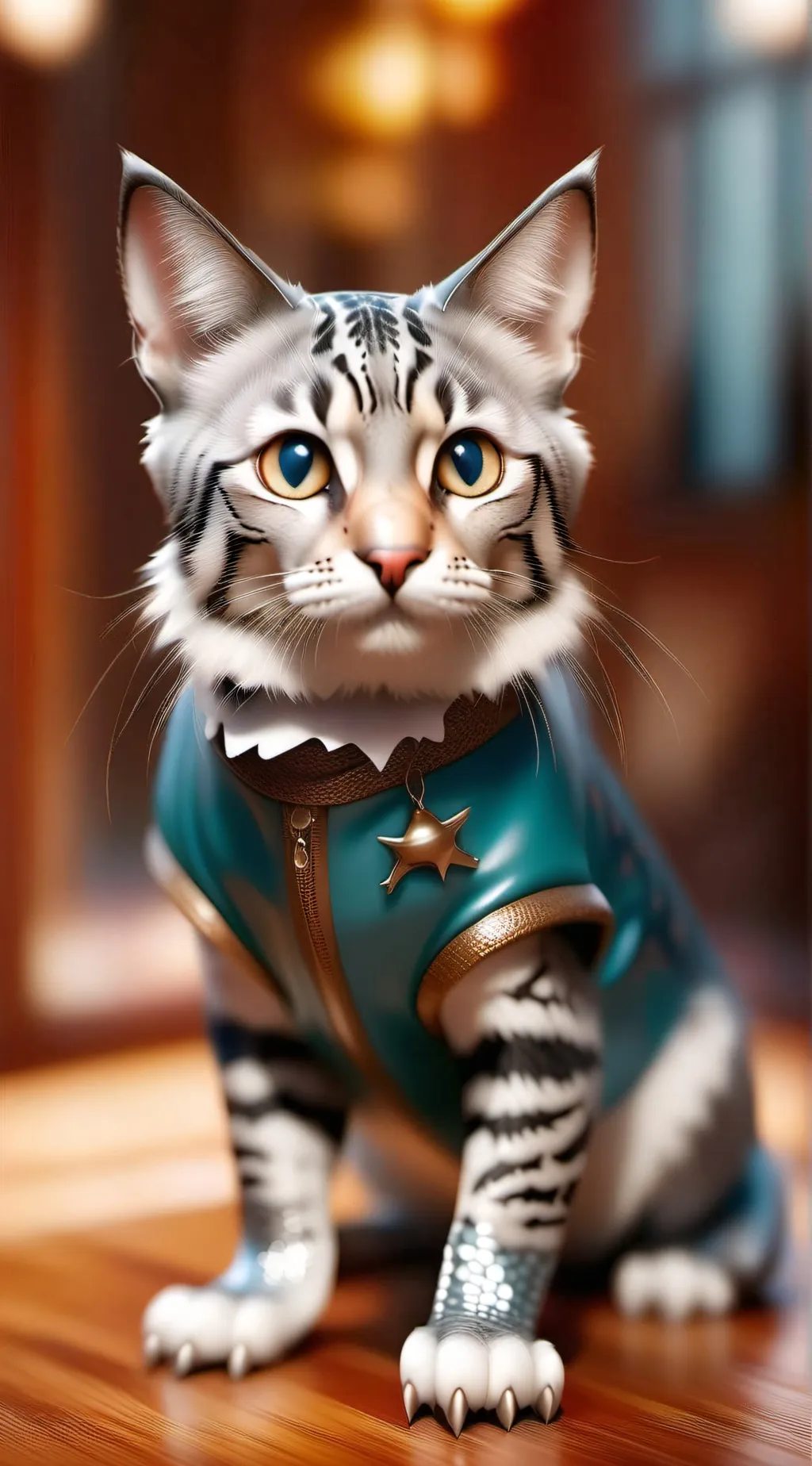 ai character: shark cat background
