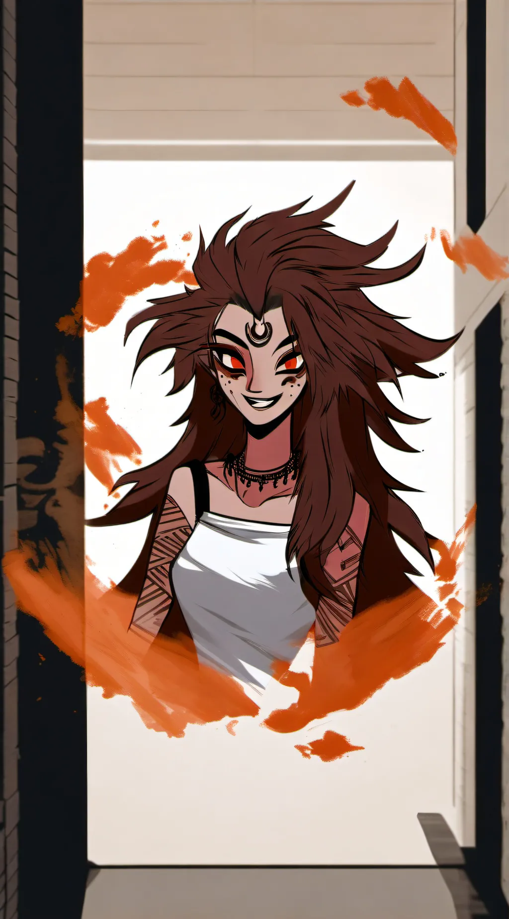 ai character: Blitzo x stolas  background
