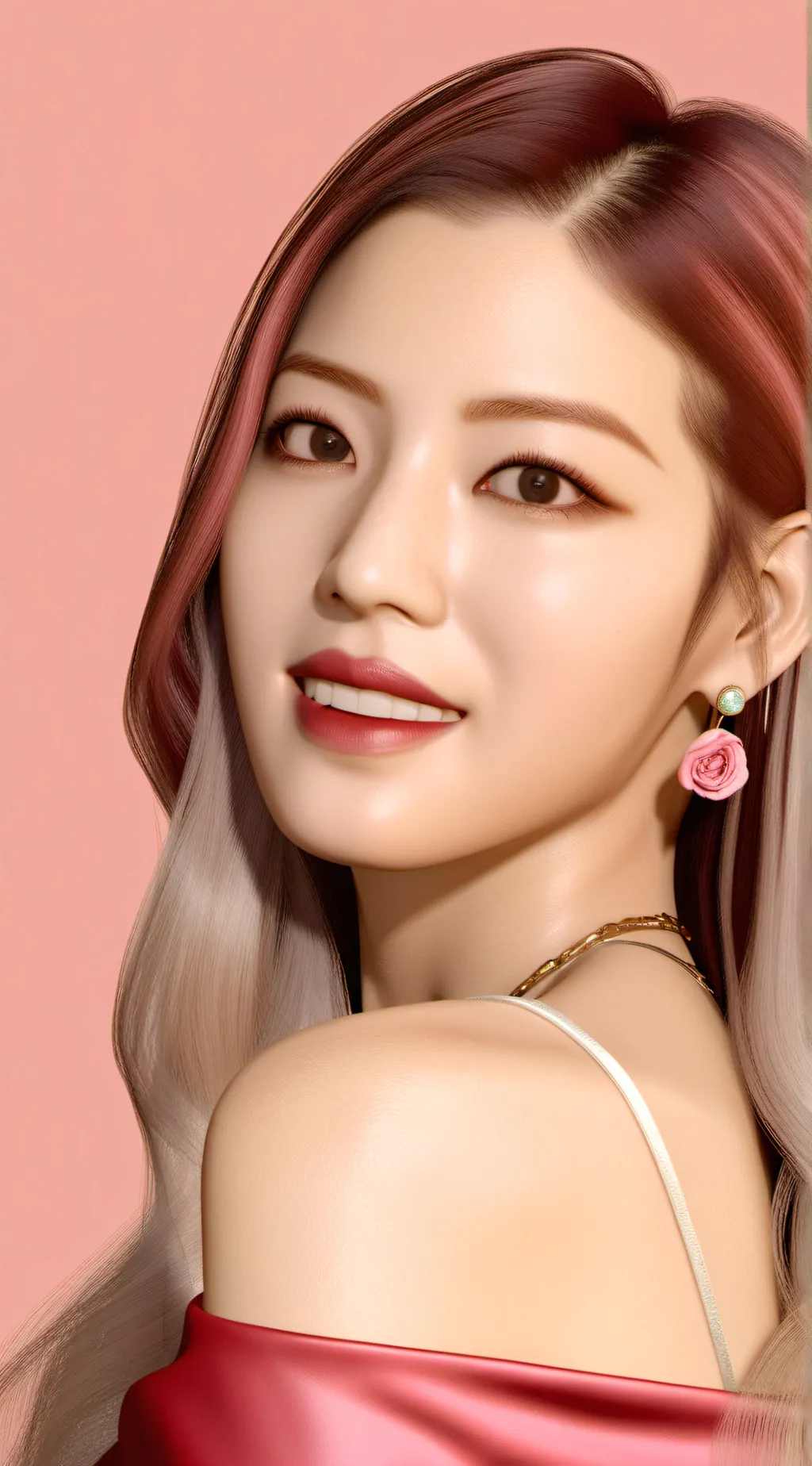 ai character: BLACKPINK rose background