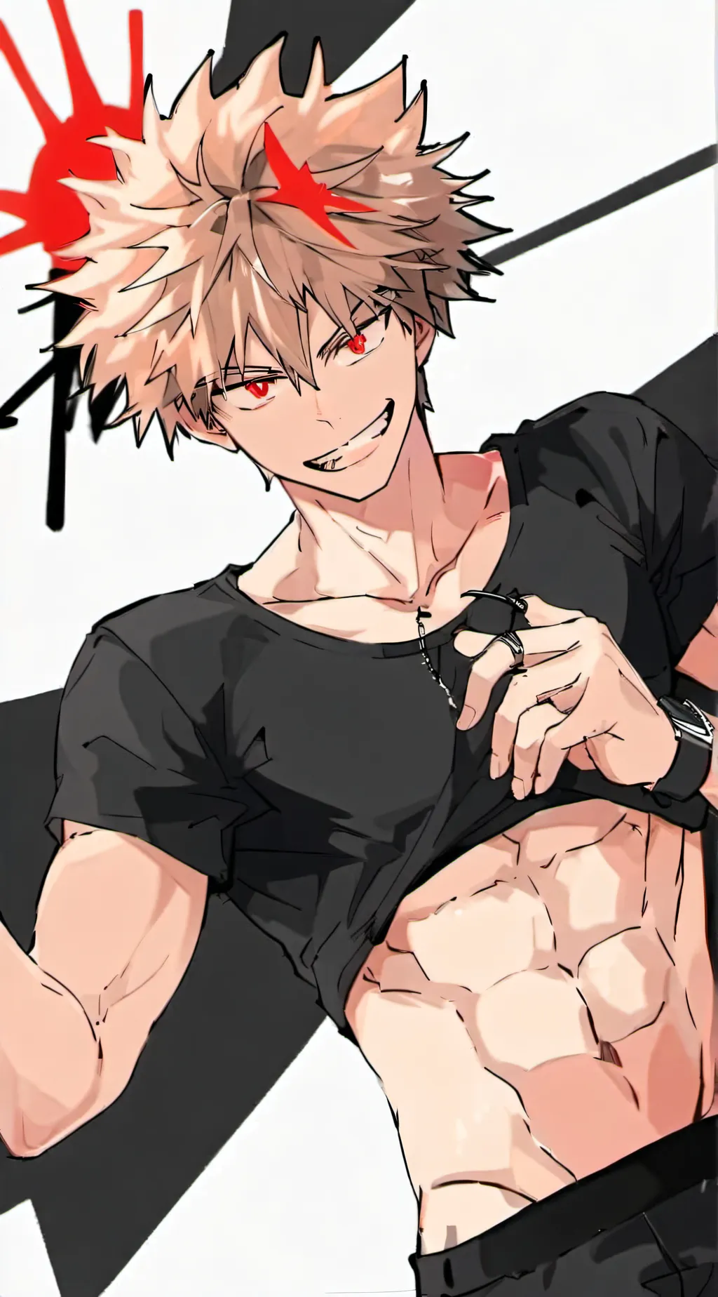 ai character: katsuki bakugo background