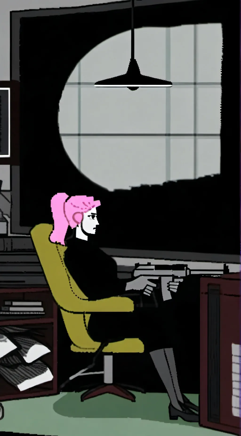 ai character: Uzi background