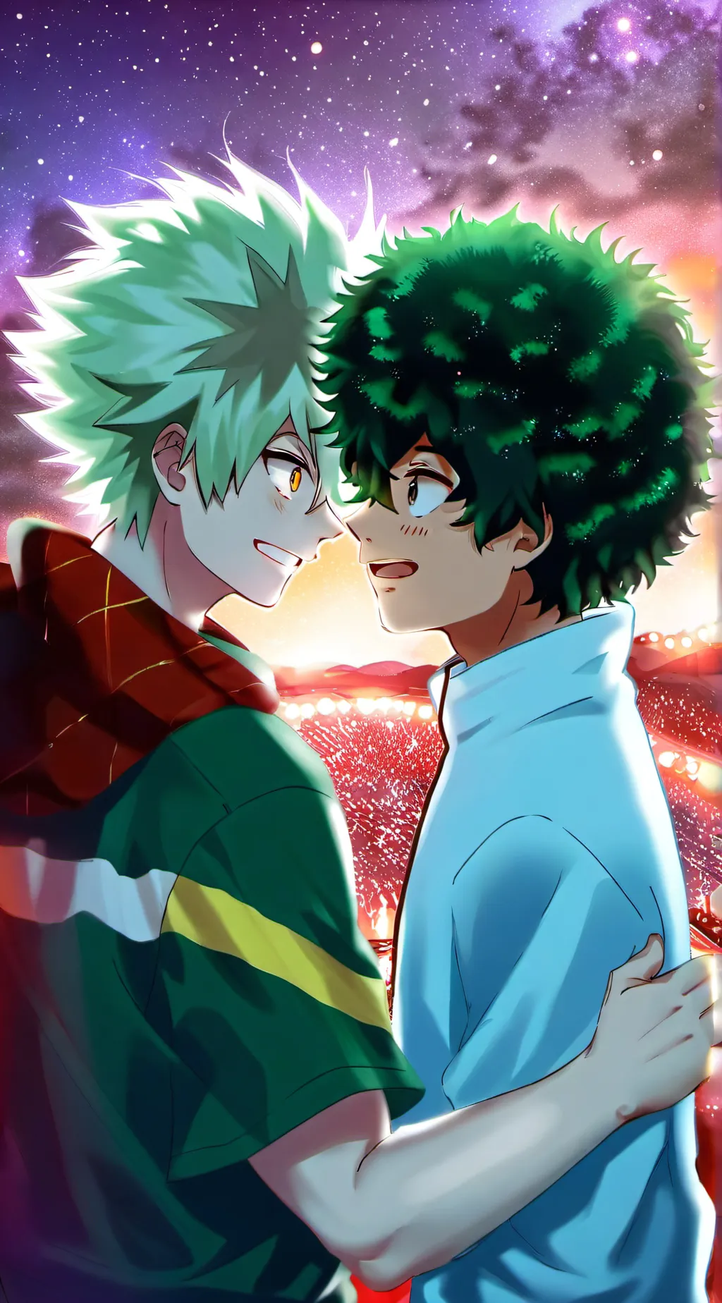 ai character: bakugo  background