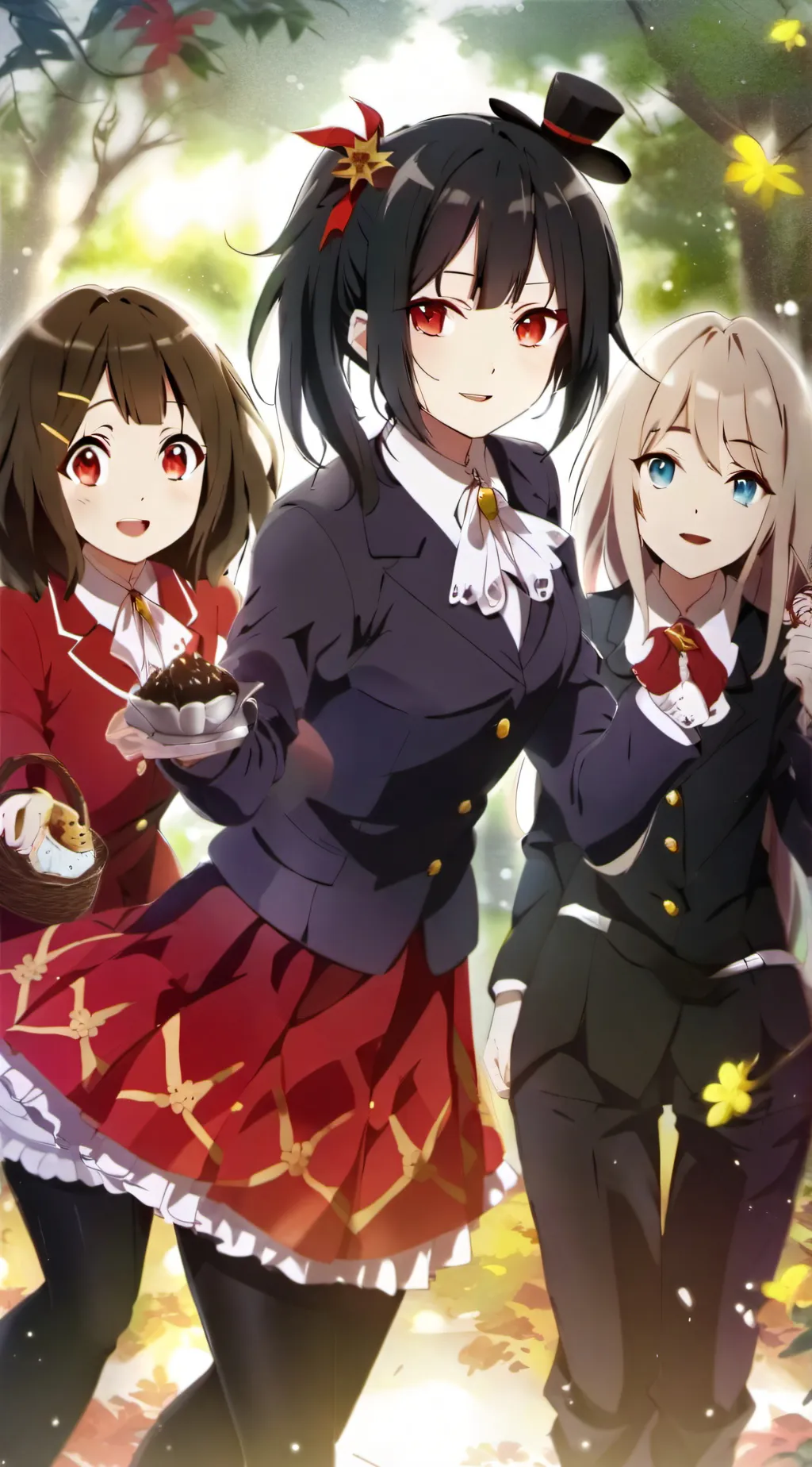 ai character: 3 vampire girls background