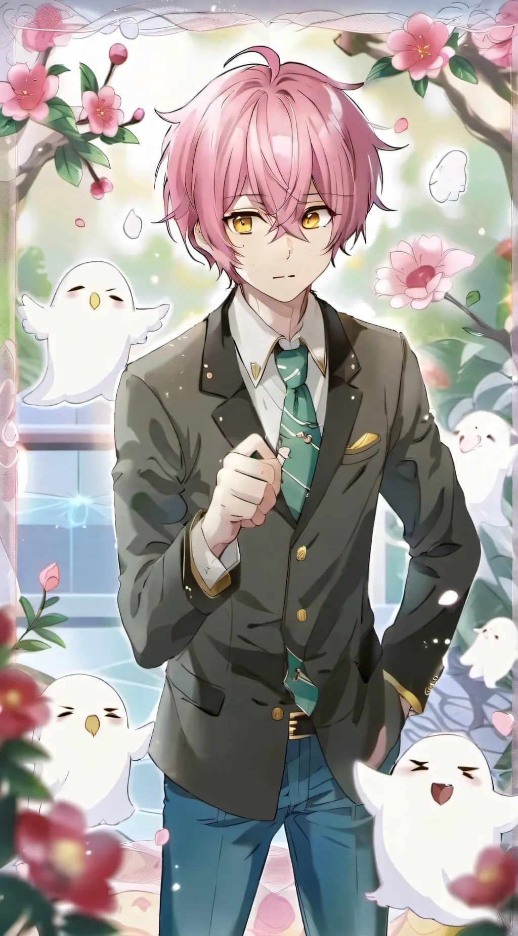 ai character: Mitsuba (tbhk) background