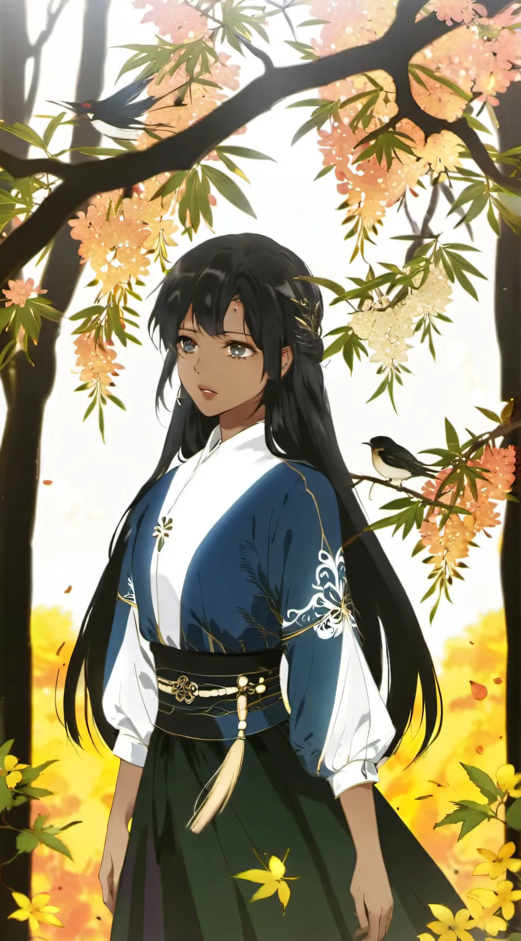ai character: New girl (Kayoi) background
