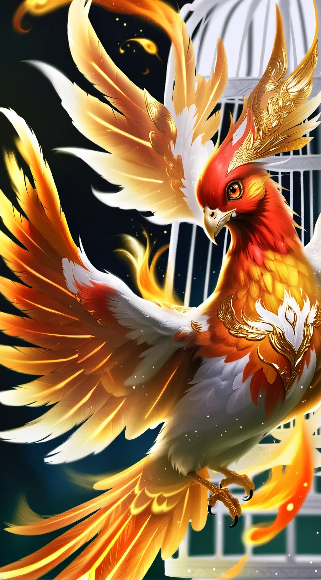 ai character: phoenix  background