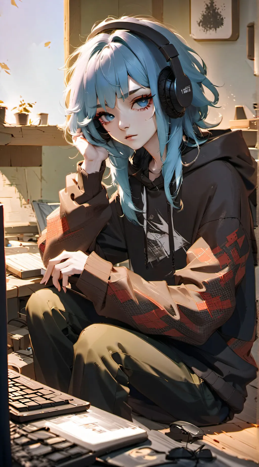ai character: Majorelle {Sloth} background