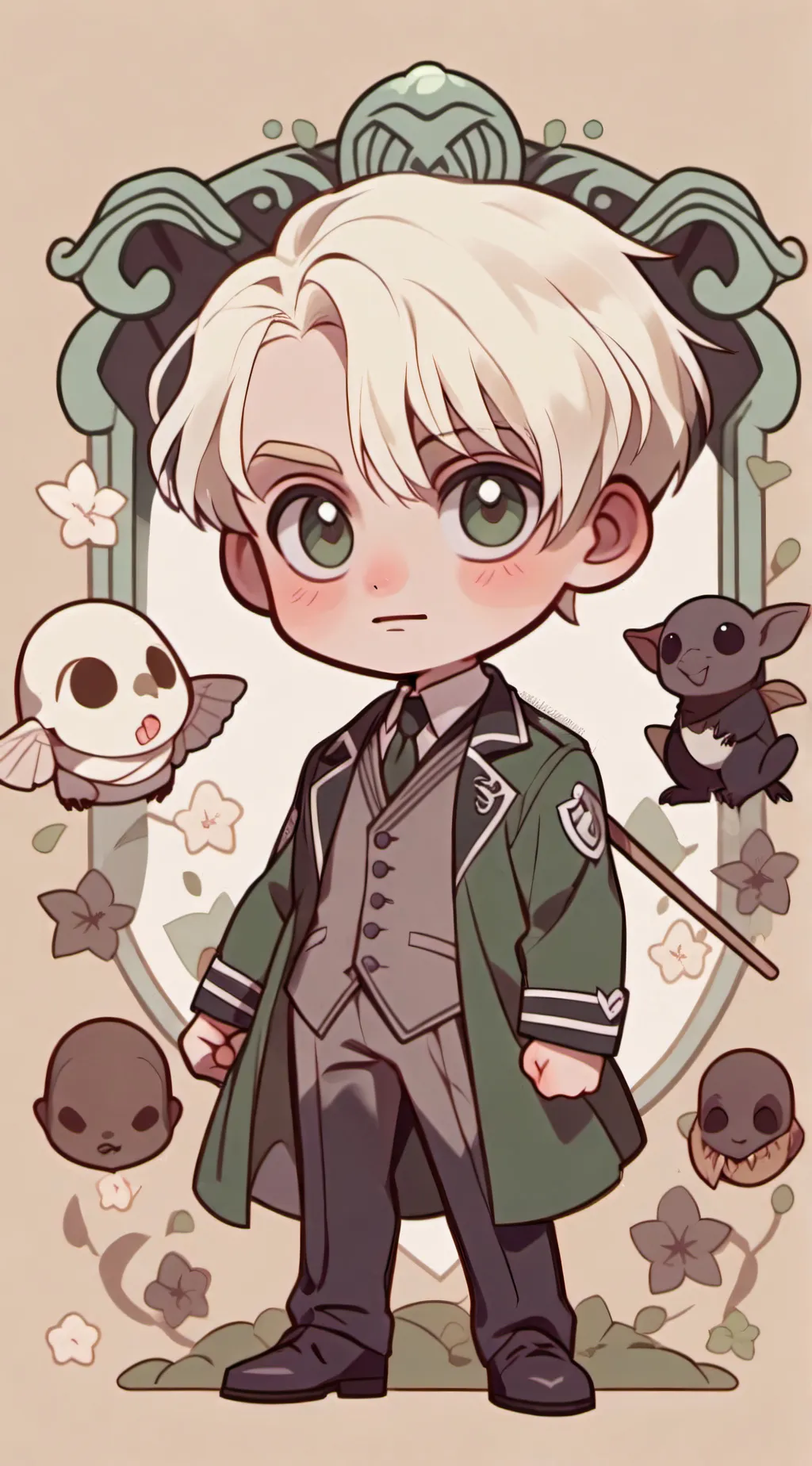 ai character: Draco Malfoy  background
