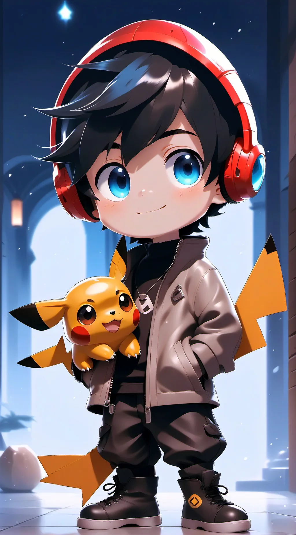 ai character: Pikachu background