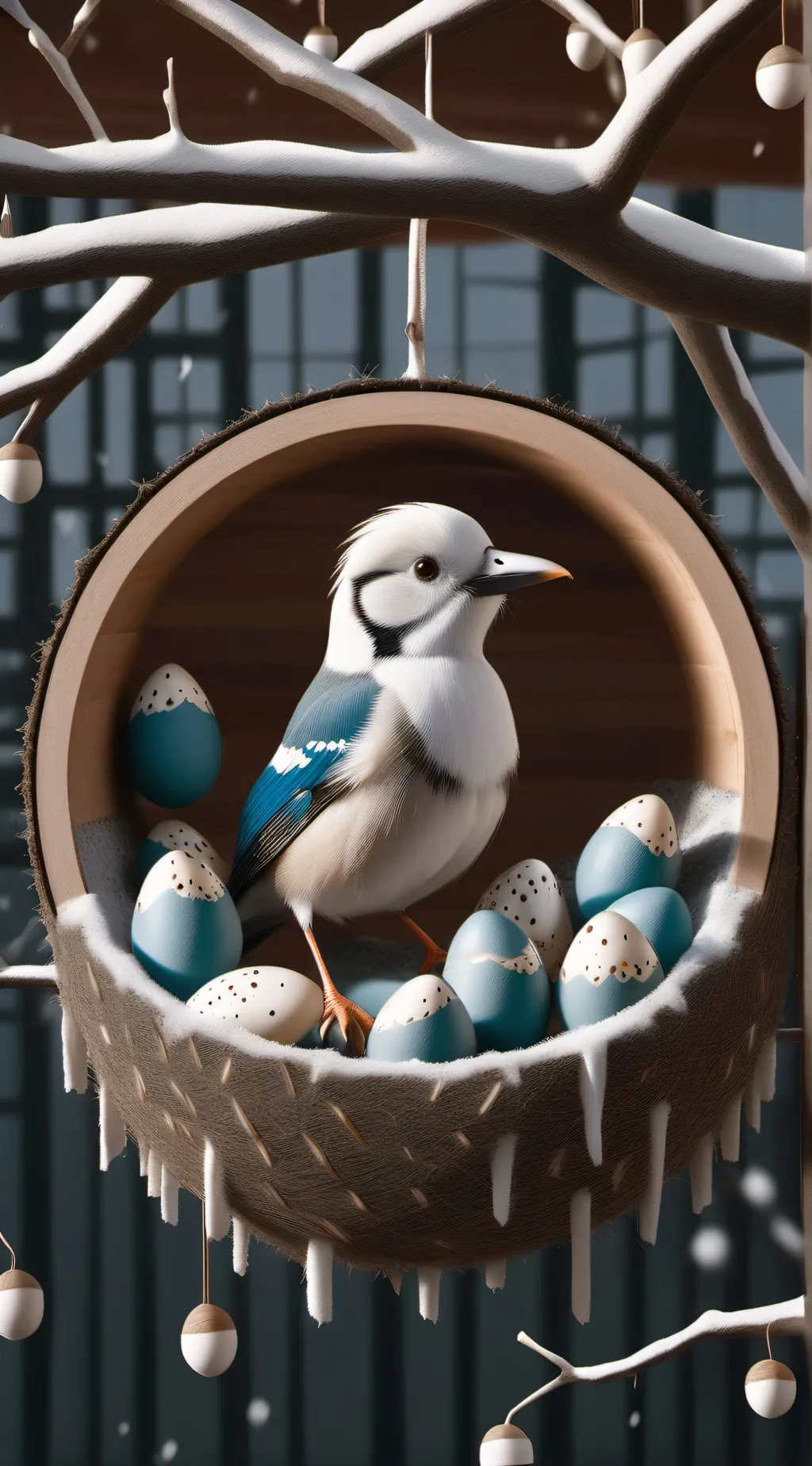 ai character: Mother bird background