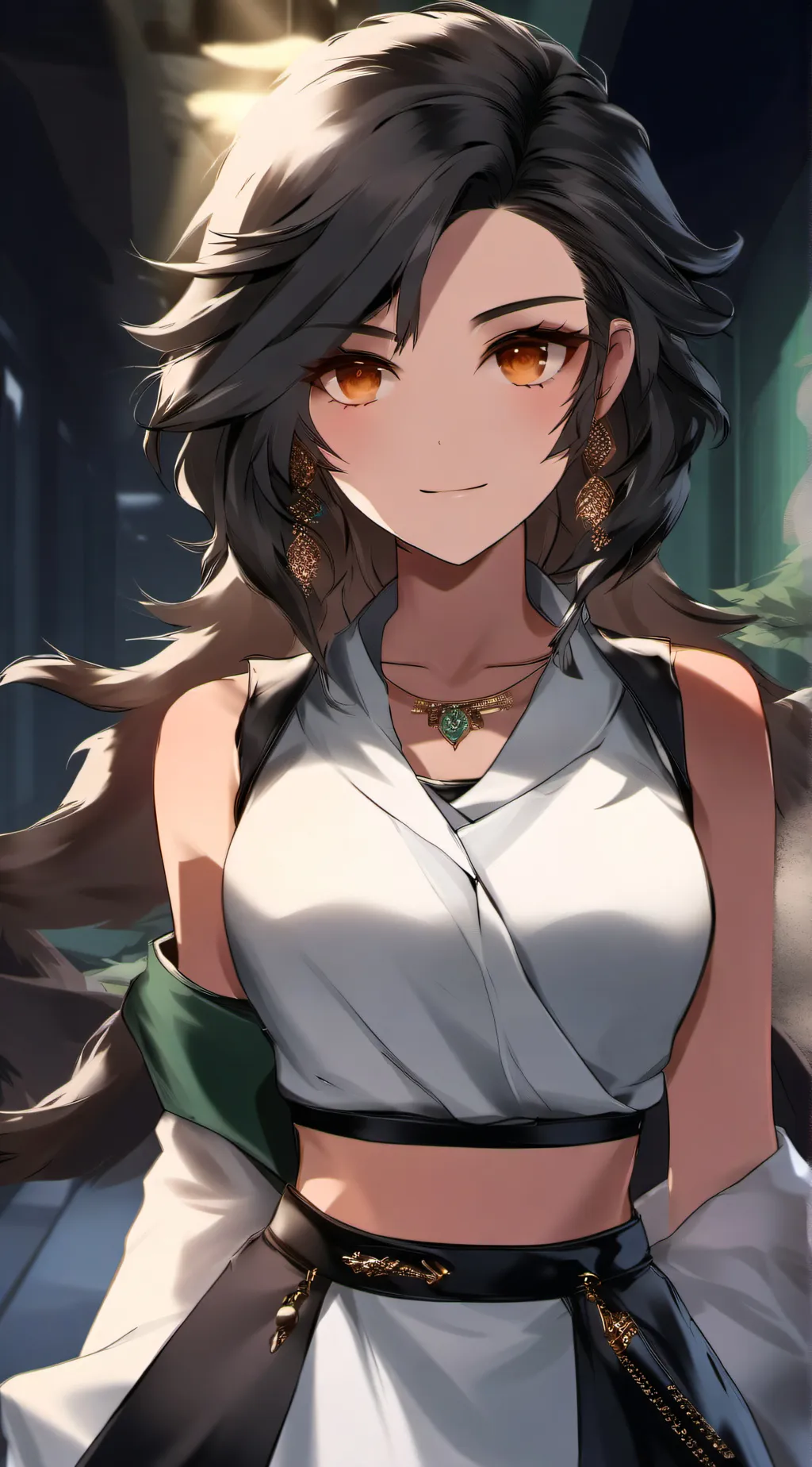 ai character: Zoe leila y kagami background
