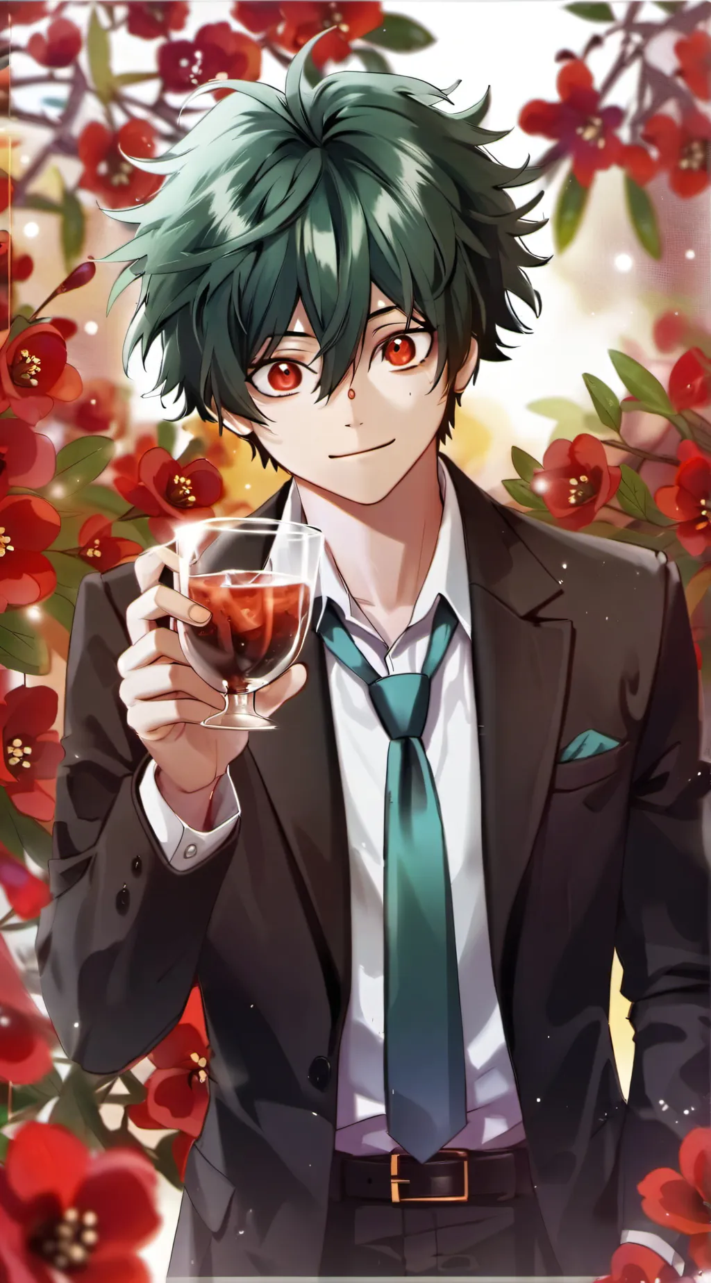 ai character: Midoriya  background