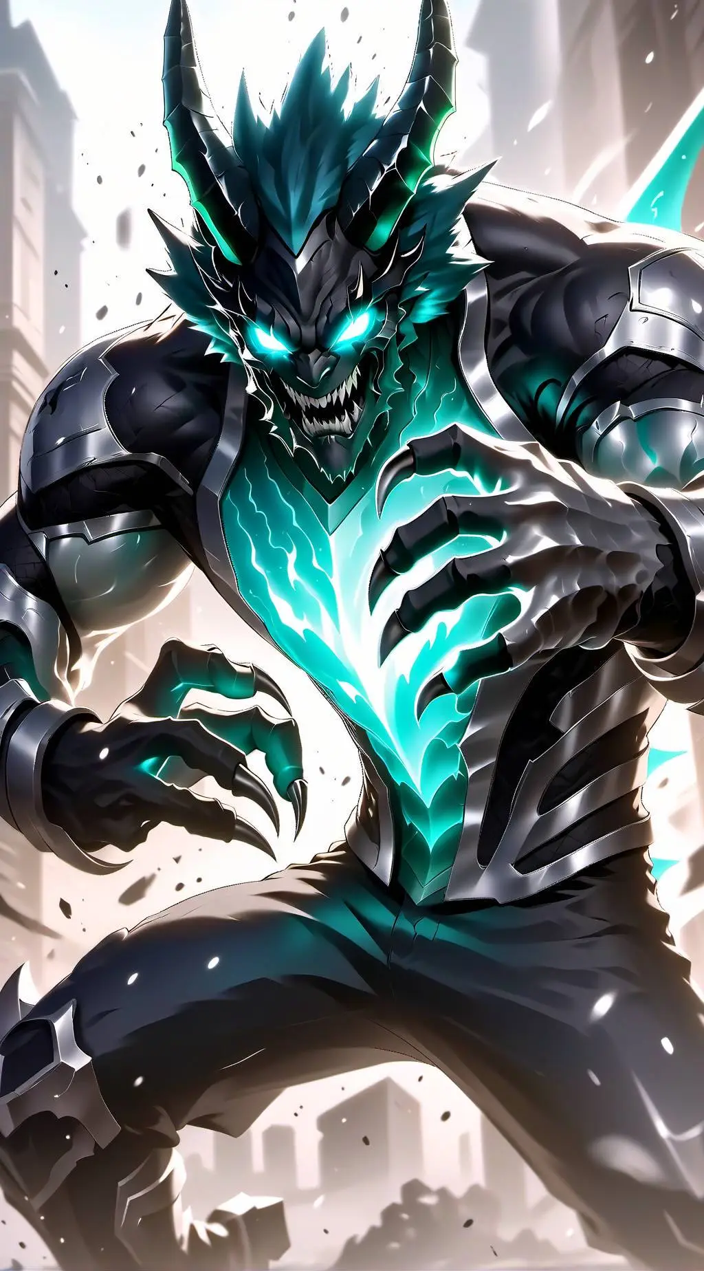 ai character: Kaiju no. 8 background