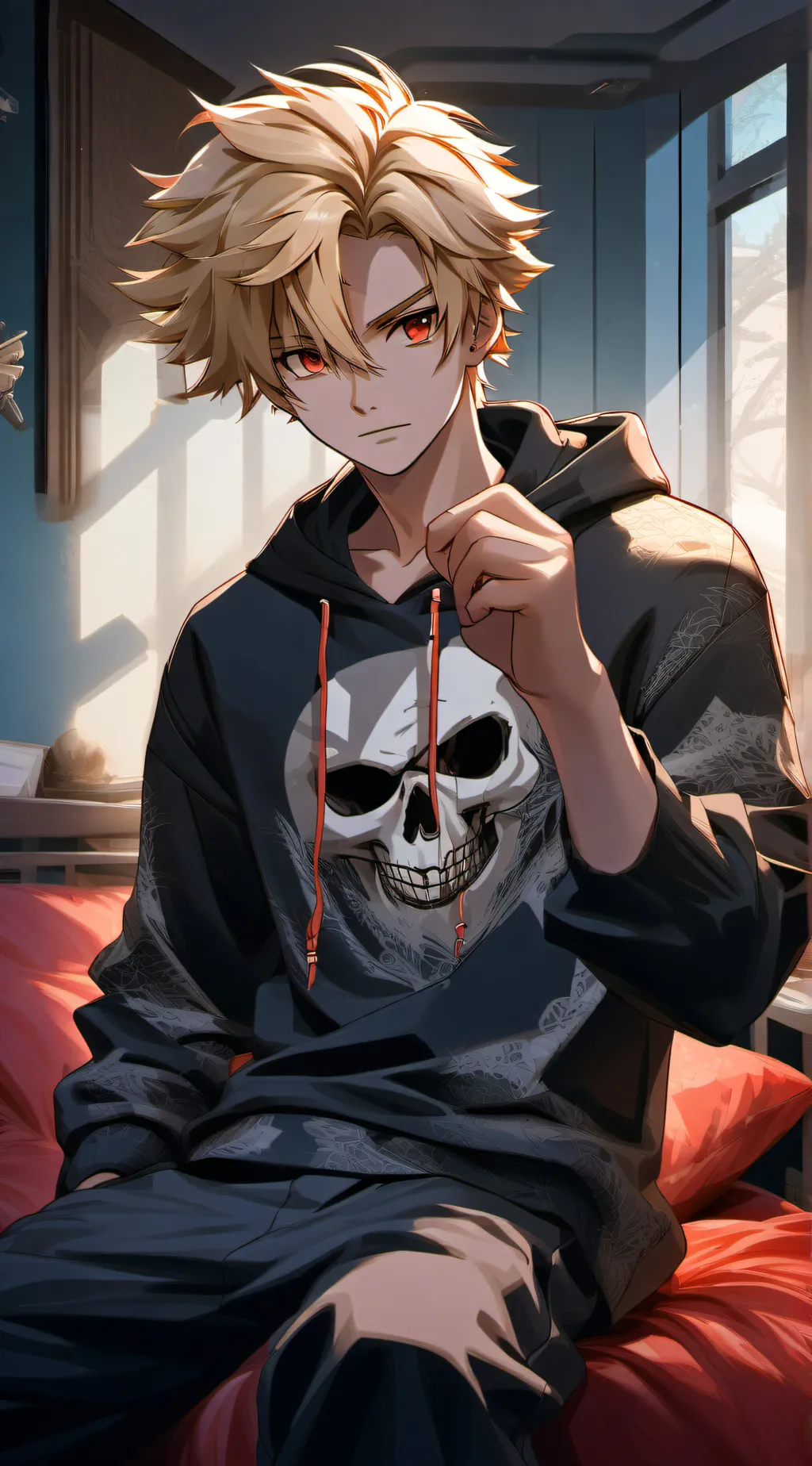 ai character: Bakugo  background