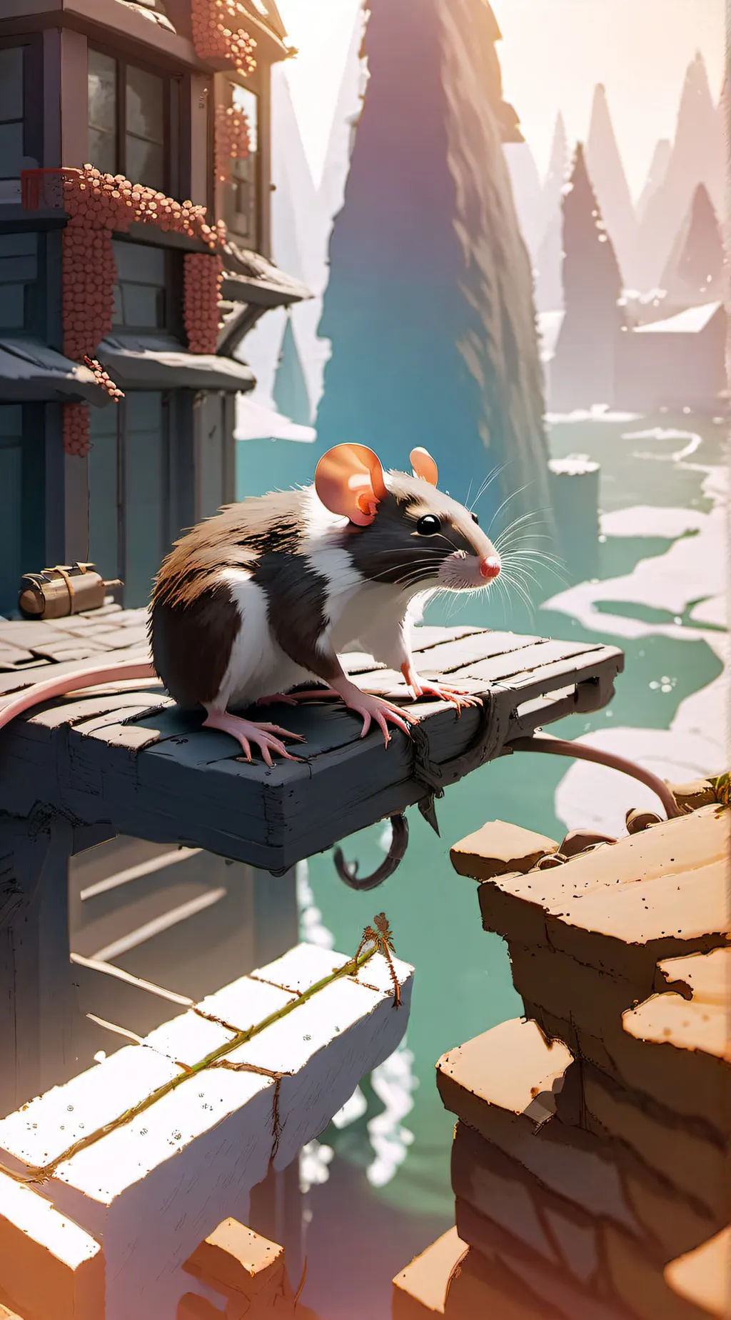 ai character: Ratty rat rat background