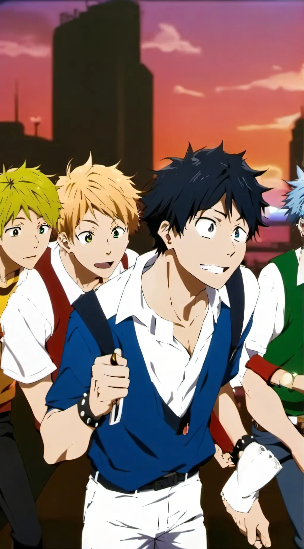 ai character: Mha Boys background