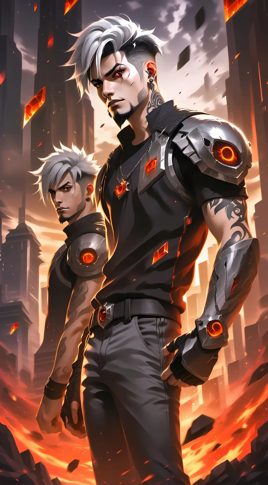 ai character: Jake and jonnie background