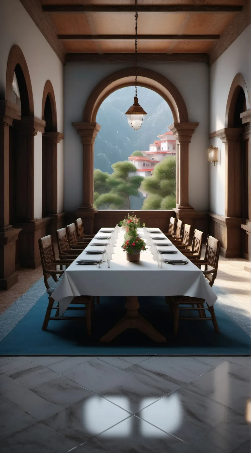 ai character: a white room background