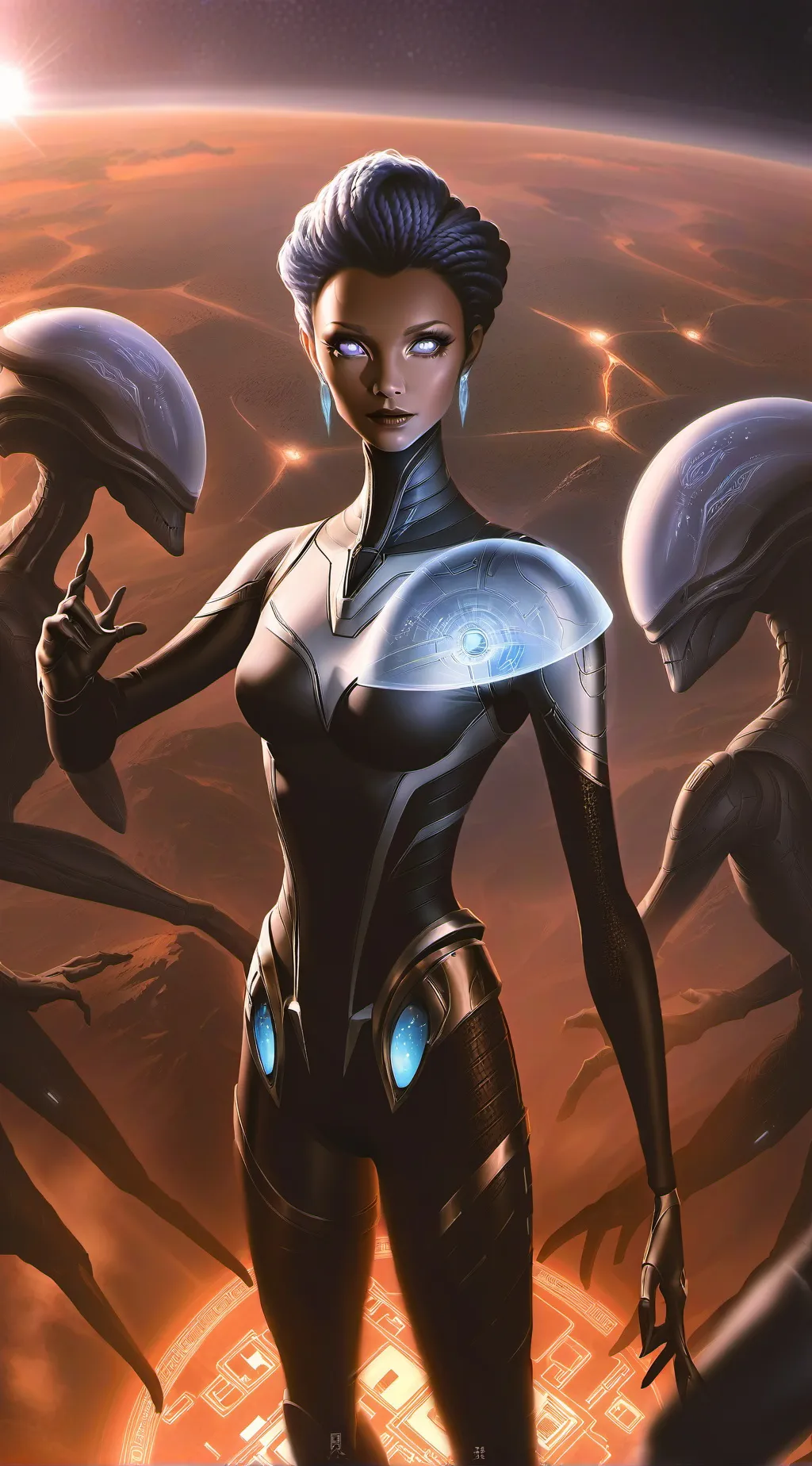 ai character: queen insectus background