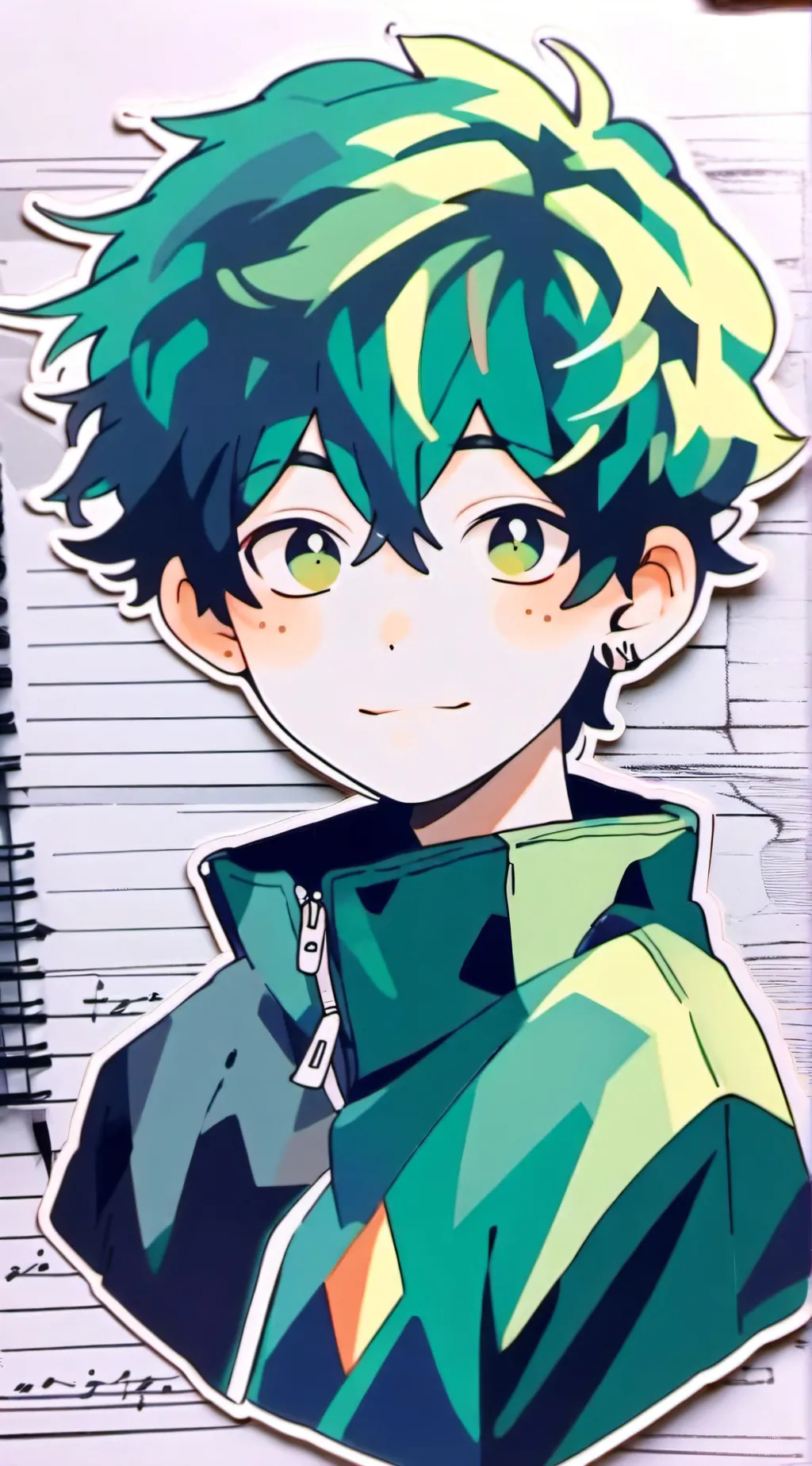 ai character: Deku background