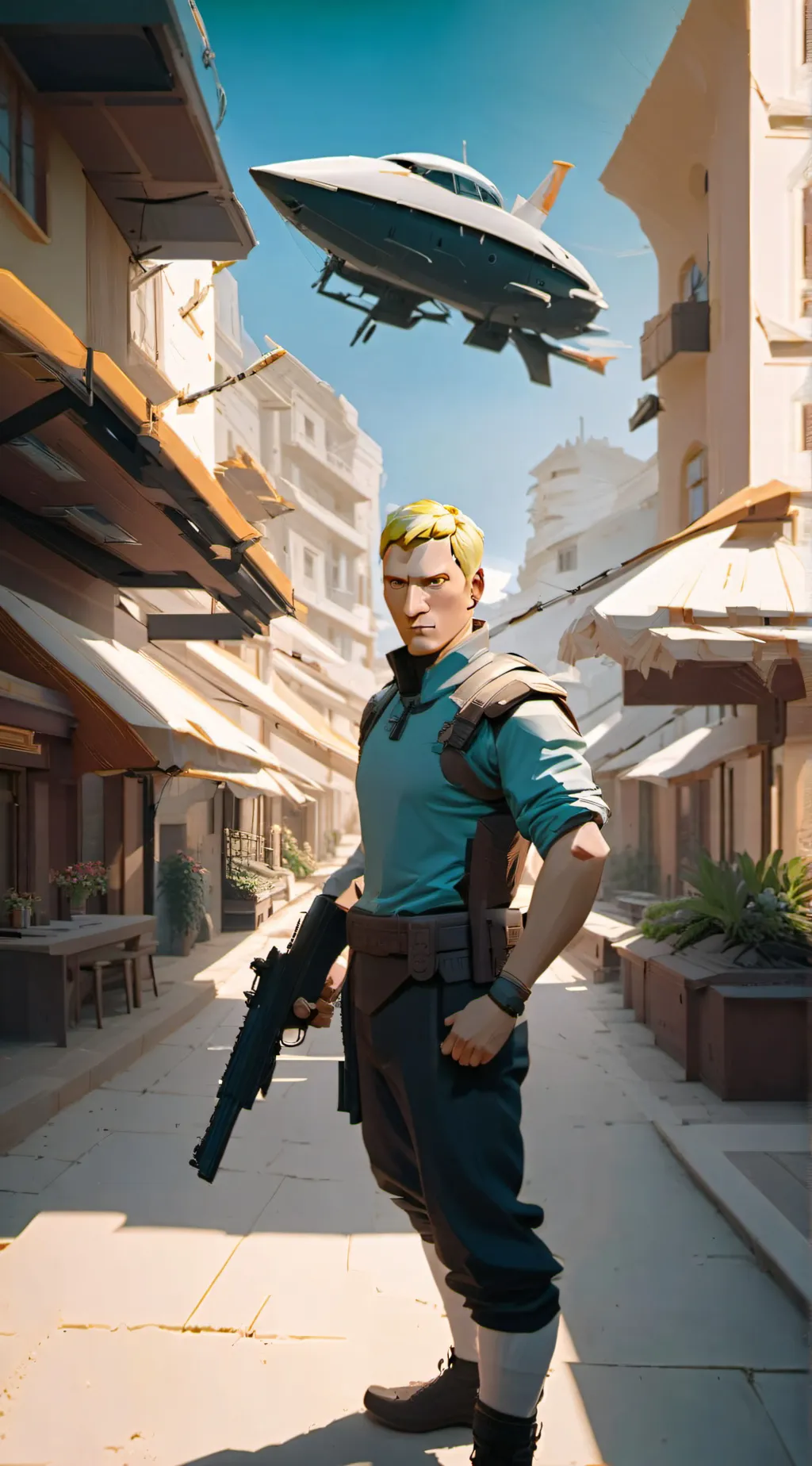 ai character: fortnite man 2 background