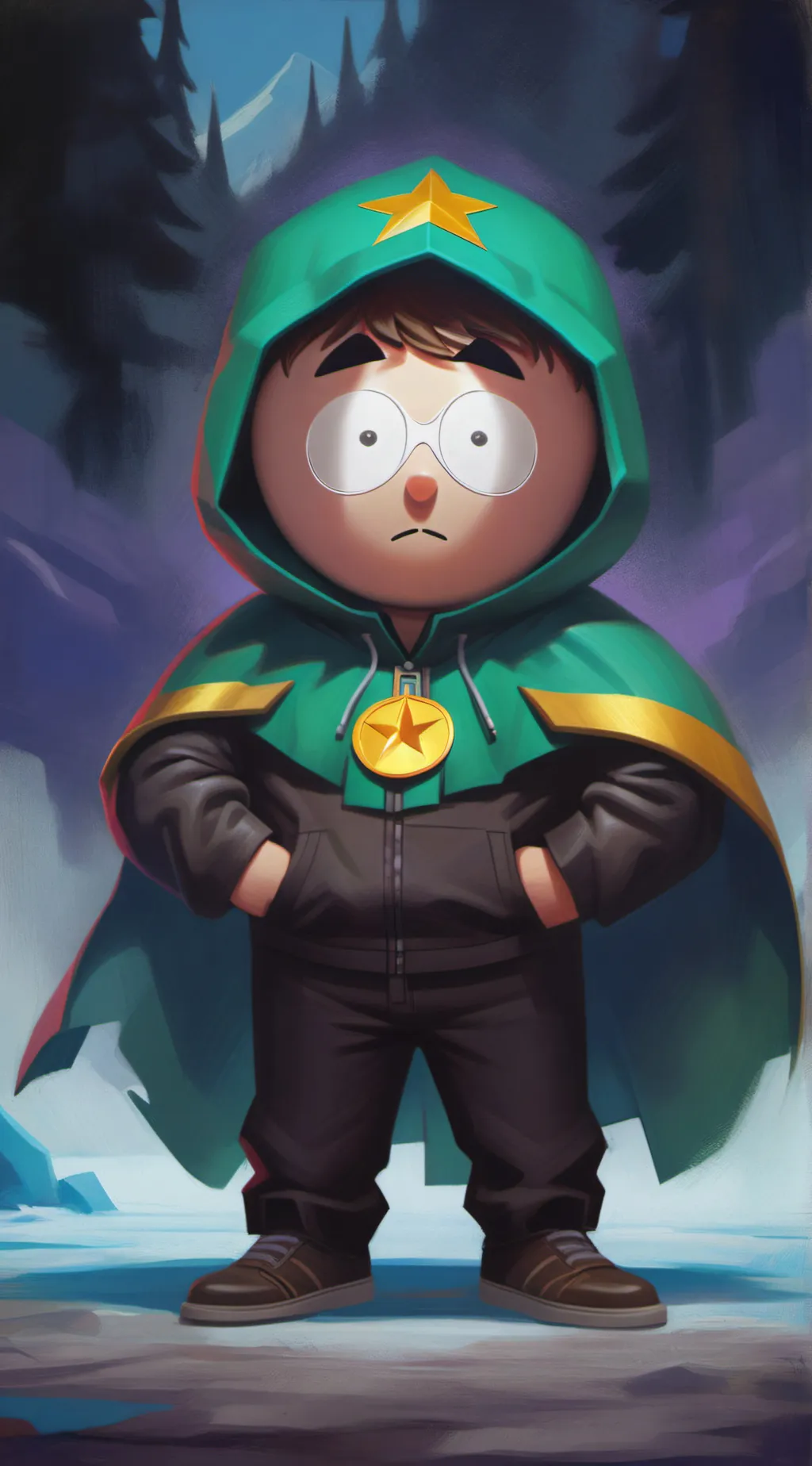 ai character: C.A.F background