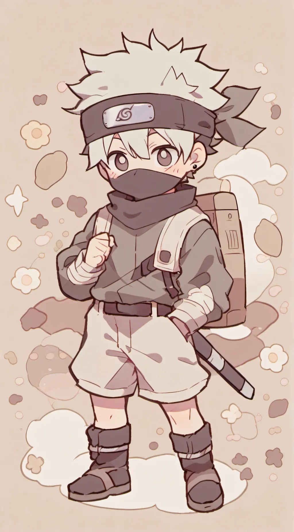 ai character: Kakashis woman (u) background