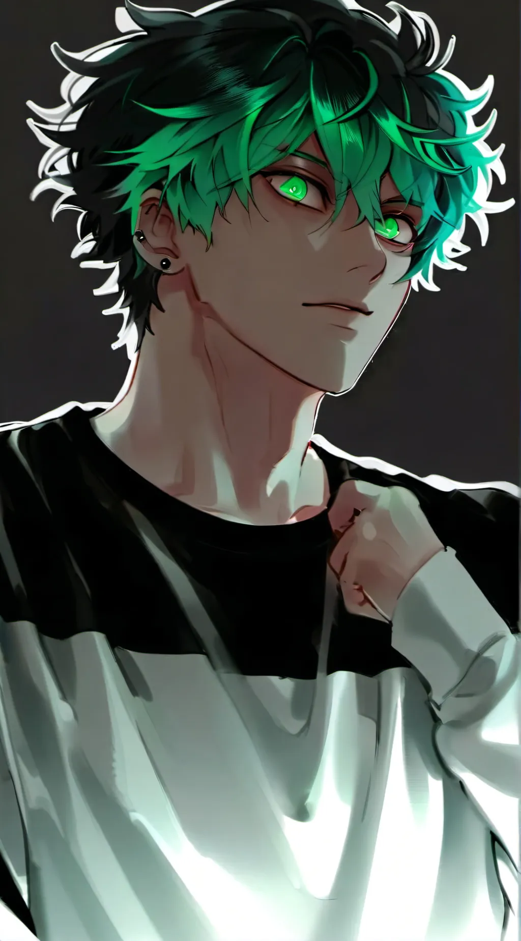 ai character: Glow background