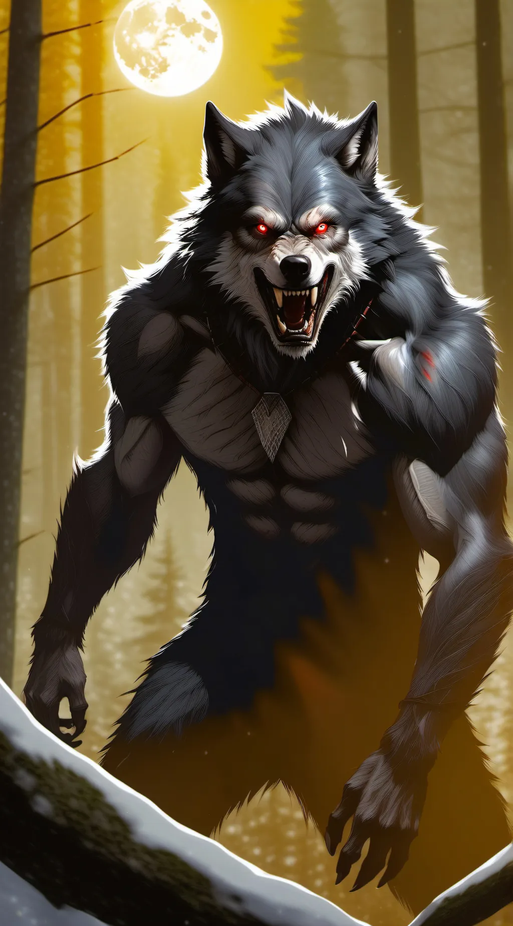 ai character: Werewolf background