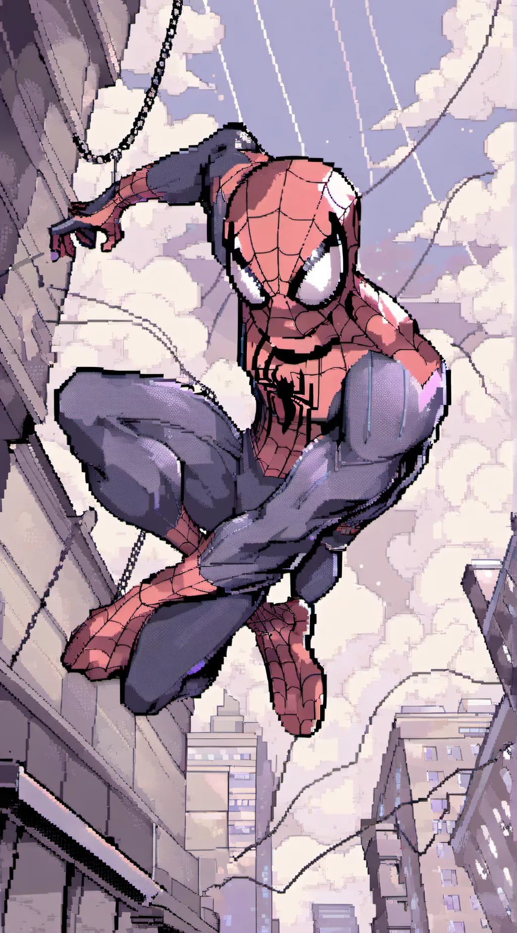 ai character: 🕷Spiderman🕷 background