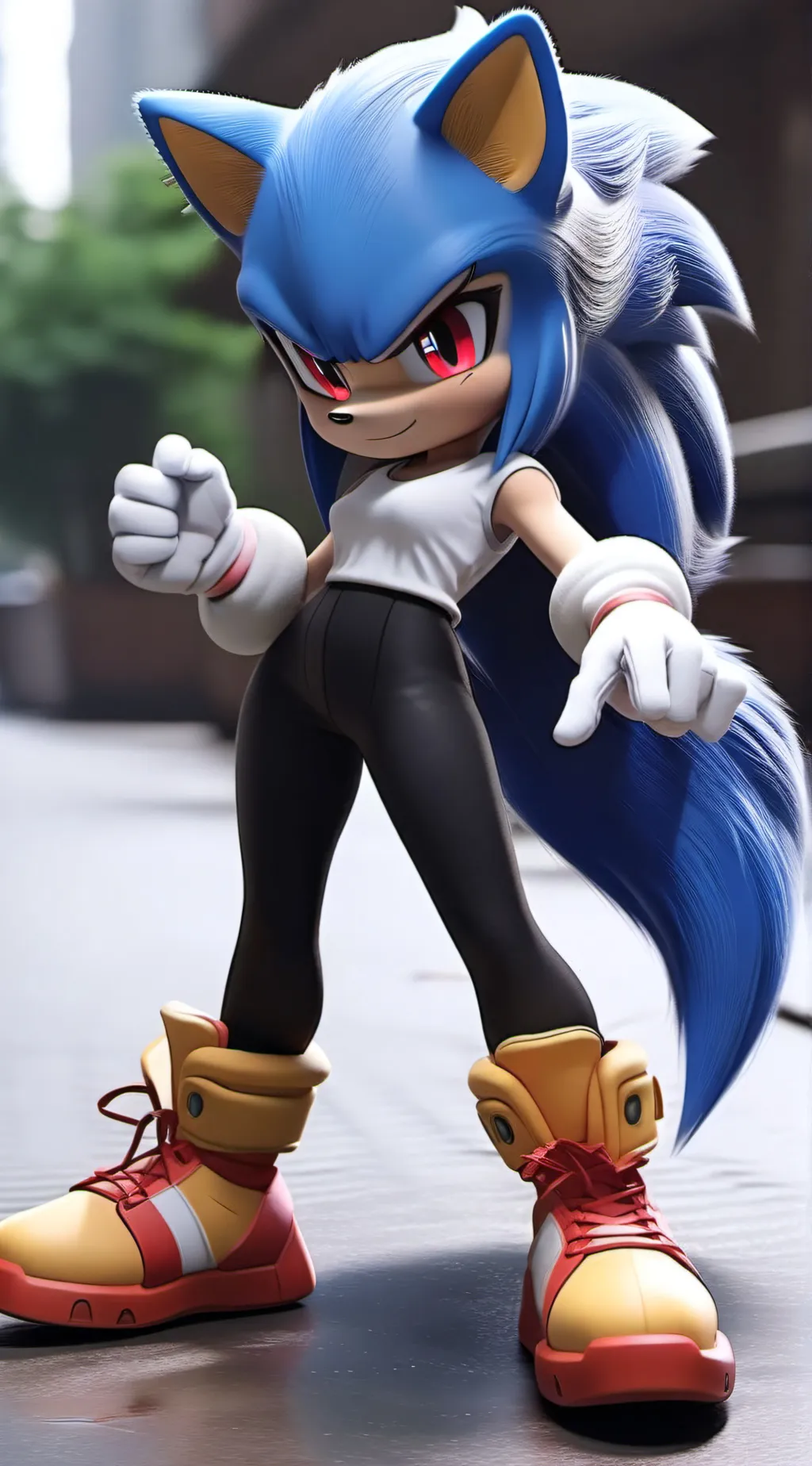 ai character: Sonic Buxa background