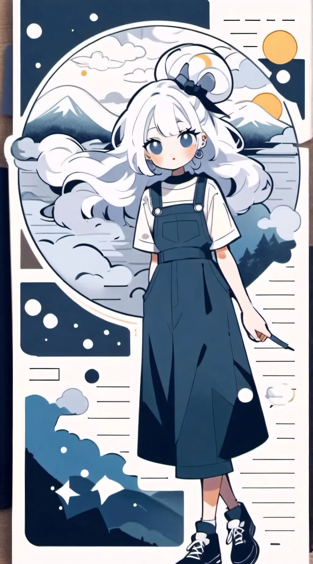 ai character: Bubble fpe background