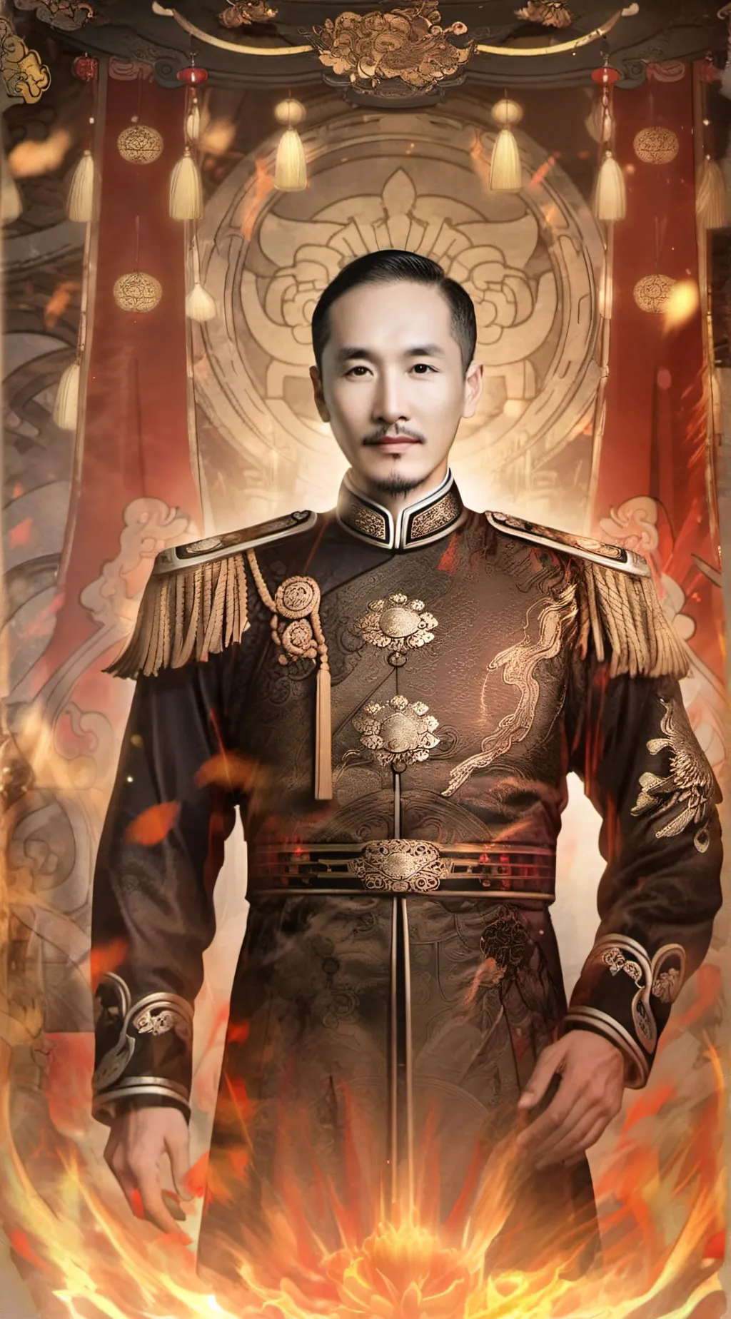 ai character: President Chiang🇹🇼 background