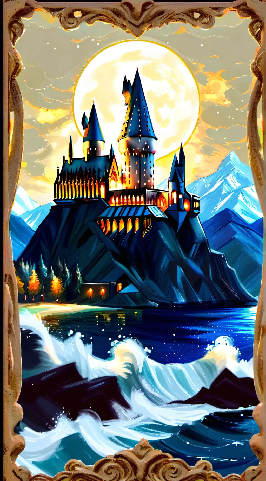 ai character: Hogwarts background