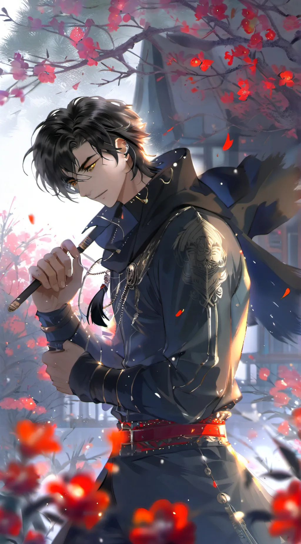 ai character: ash background