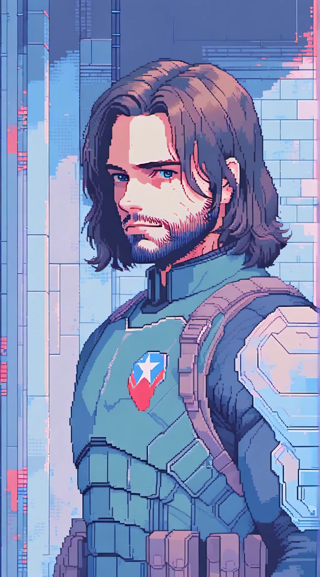 ai character: Bucky Barnes background