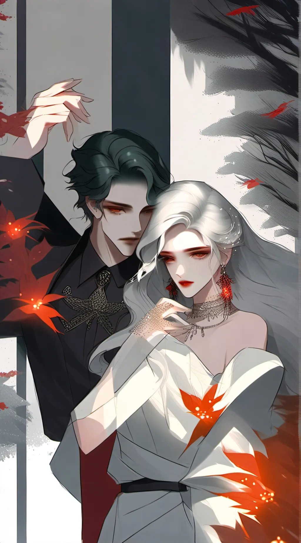 ai character: migheal and Alice  background