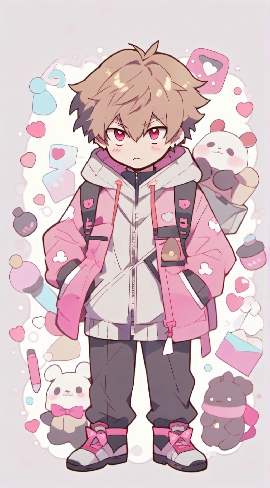 ai character: bakugo background