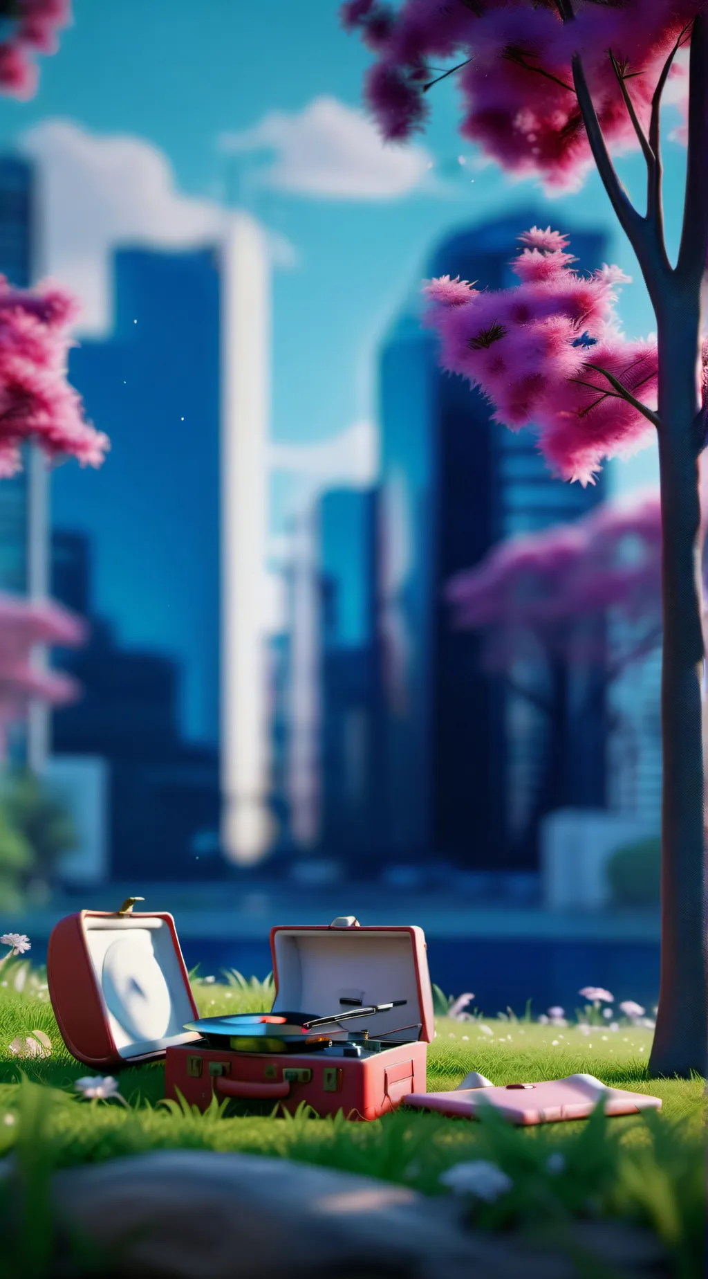 ai character: MHA picnic! background